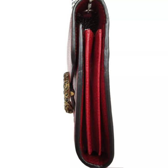 Auth GUCCI Dyonisus Chain wallet Red leather - Picture 4 of 12